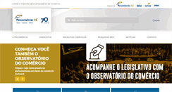 Desktop Screenshot of fecomercio-ce.com.br